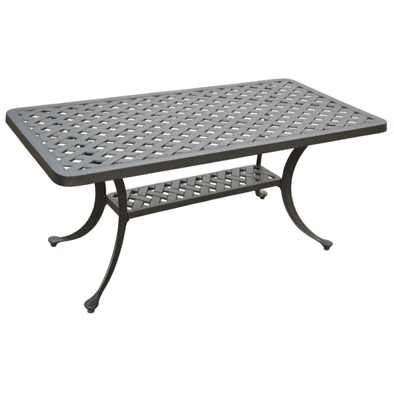 Crosley Furniture - Sedona Cast Aluminum Rectangular Cocktail Table in Charcoal Black Finish - CO6201-BK