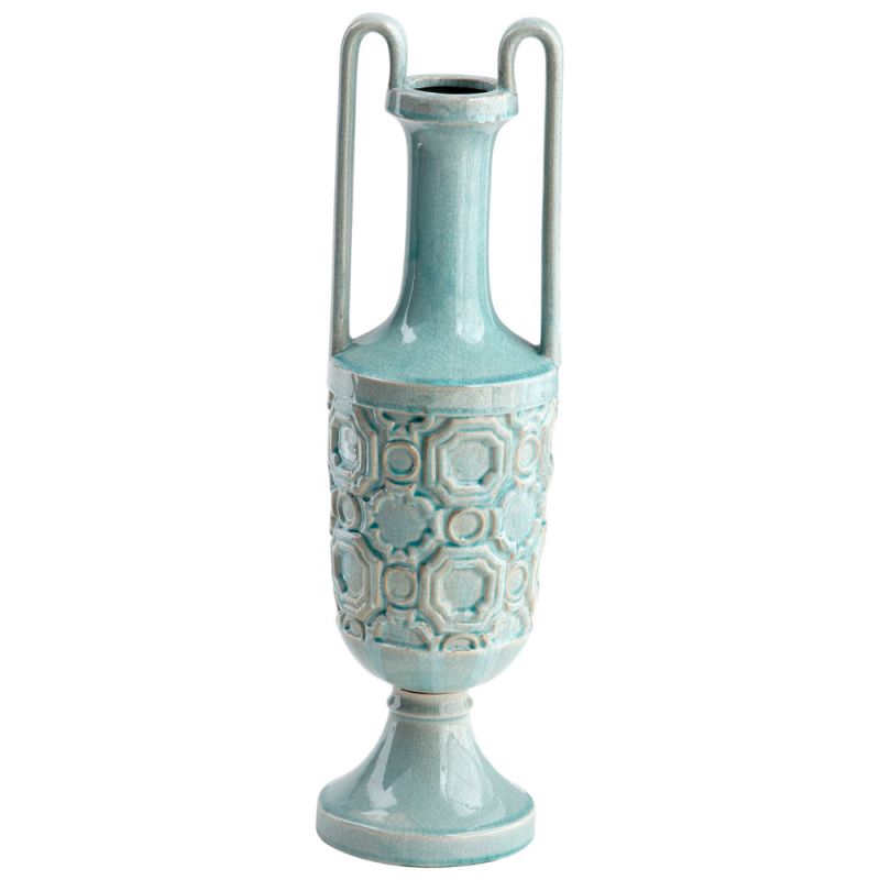 Cyan Design - August Sky Vase in Teal - Small - 08698