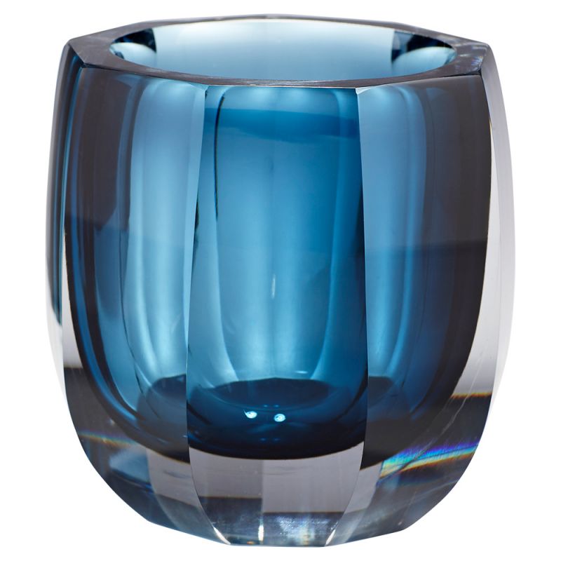 Cyan Design - Azure Oppulence Vase in Blue & Clear - Large - 11254