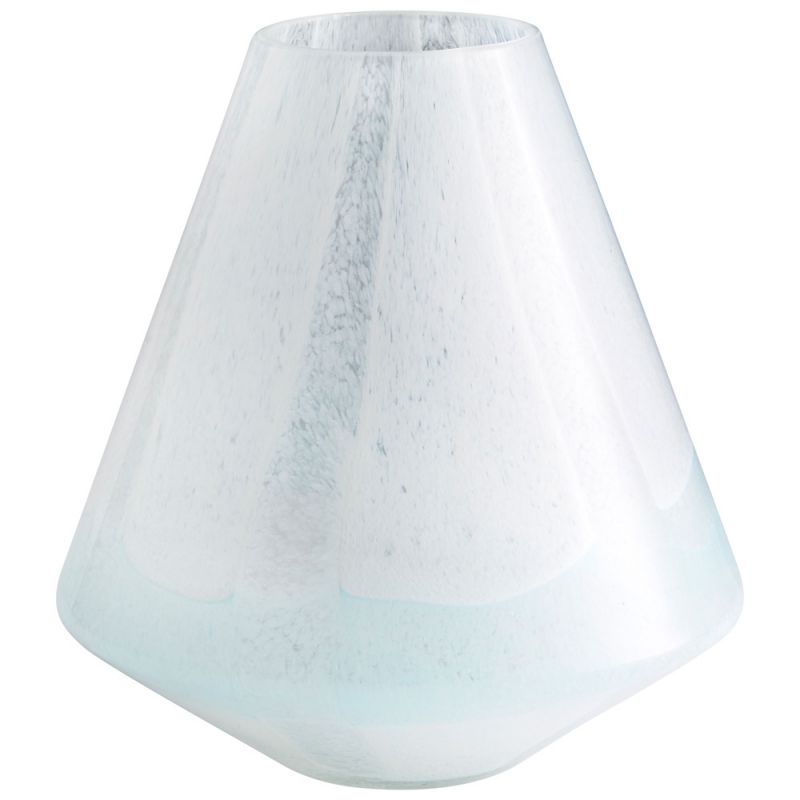 Cyan Design - Backdrift Vase in Sky Blue and White - Small - 10289