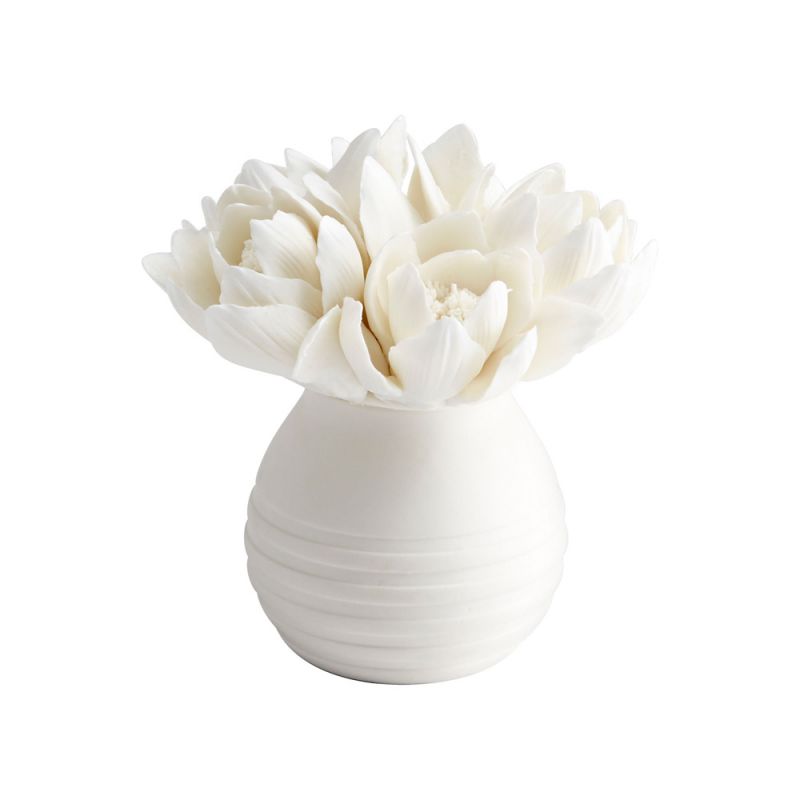 Cyan Design - Blooming Fleur Sculpture in White - 10286