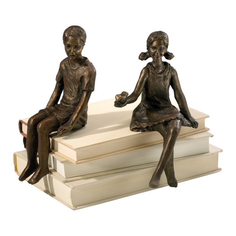Cyan Design - Boy Shelf Figurine in Oiled Bronze - 03041