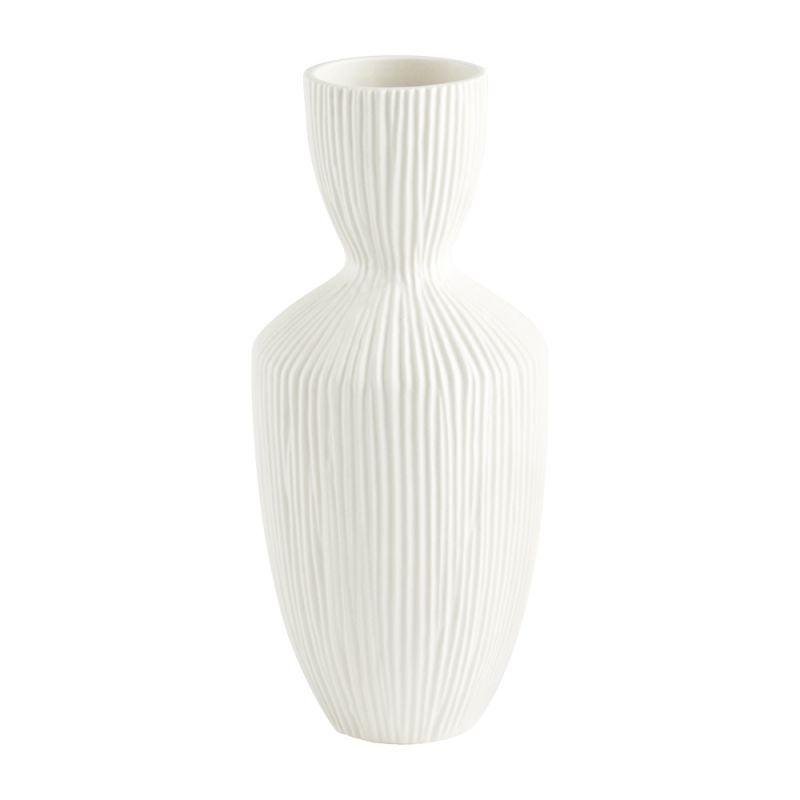 Cyan Design - Bravo Vase in White - Small - 11208