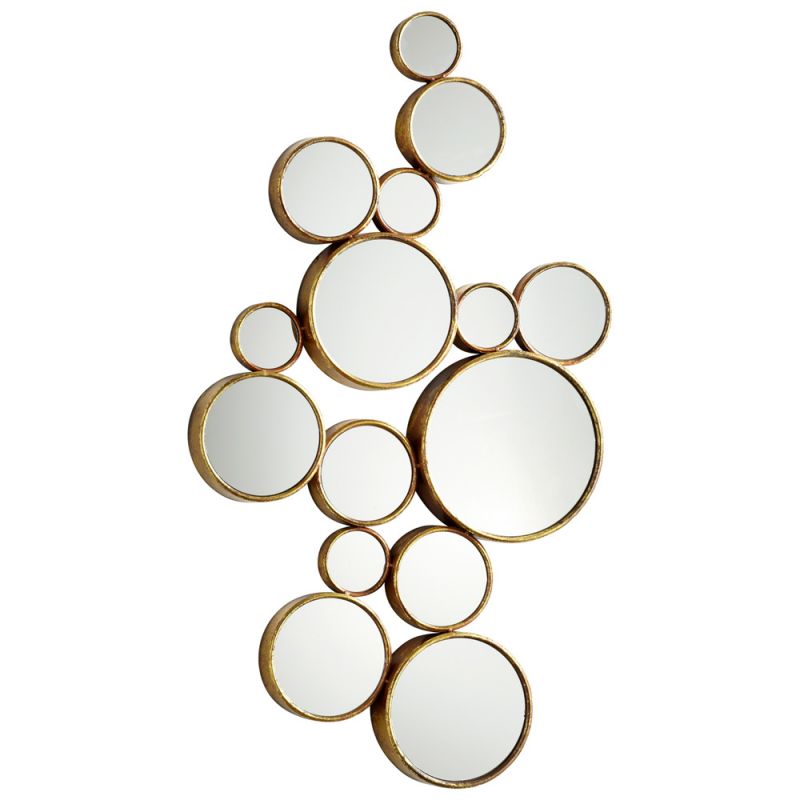 Cyan Design - Bubbles Mirror in Gold - 05825