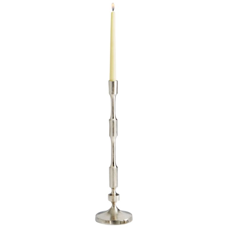 Cyan Design - Cambria Candleholder in Nickel - Large - 10207
