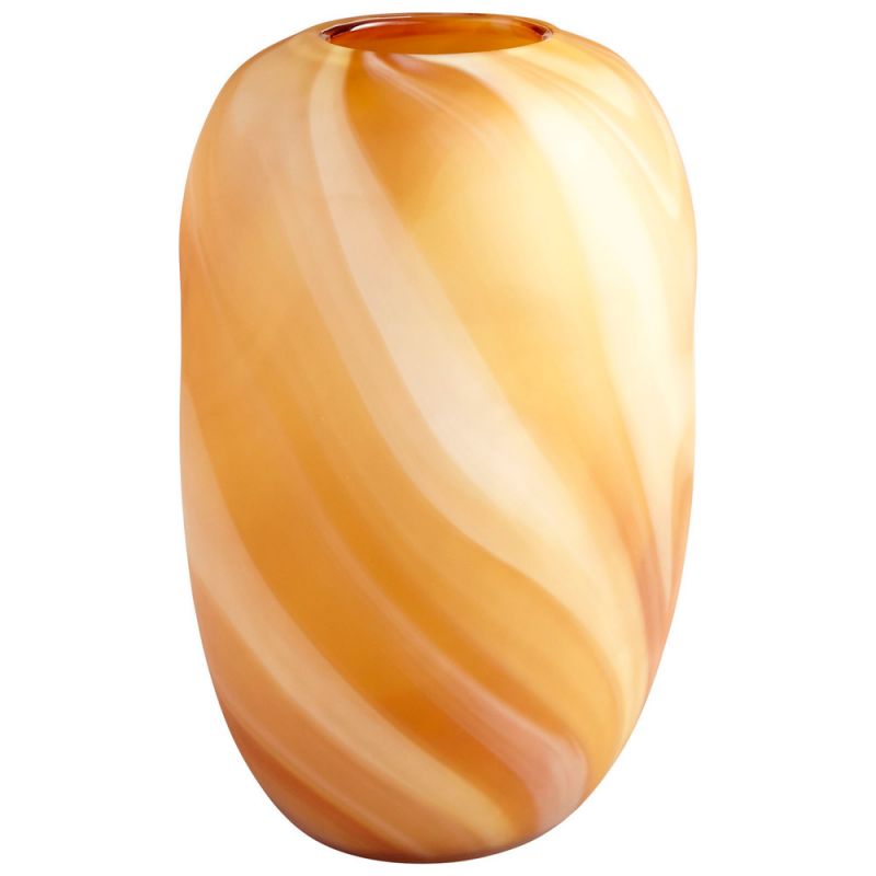 Cyan Design - Caramel Spring Vase in Amber - Large - 08781 - CLOSEOUT