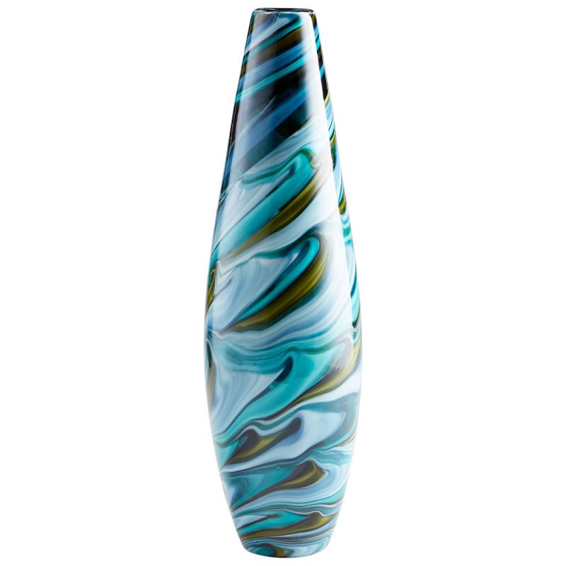 Cyan Design - Chalcedony Vase in Multi Colored Blue - Large - 09503