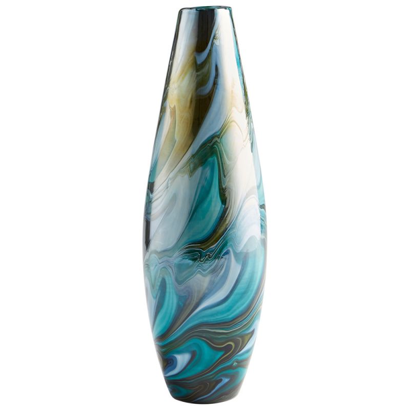 Cyan Design - Chalcedony Vase in Multi Colored Blue - Medium - 09502