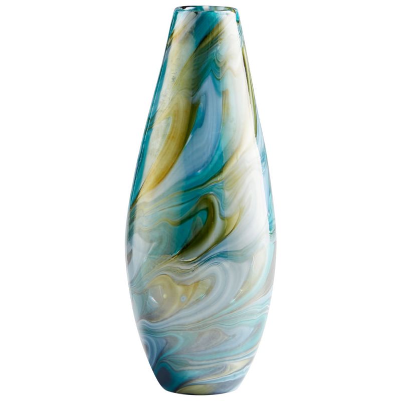 Cyan Design - Chalcedony Vase in Multi Colored Blue - Small - 09501