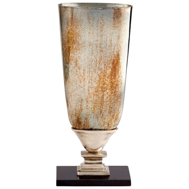 Cyan Design - Chalice Vase in Verdi Platinum Glass - Small - 09766