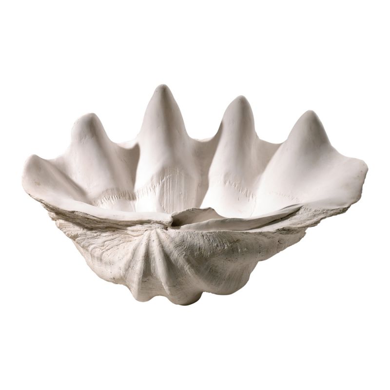 Cyan Design - Clam Shell Bowl in White - 02799