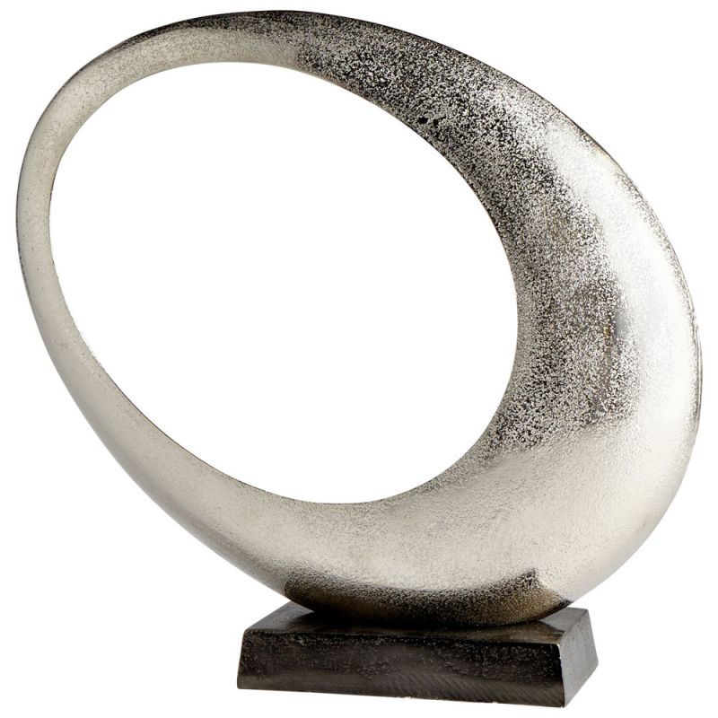 Cyan Design - Clearly Through Sculpture in Raw Nickel - Small - 08897