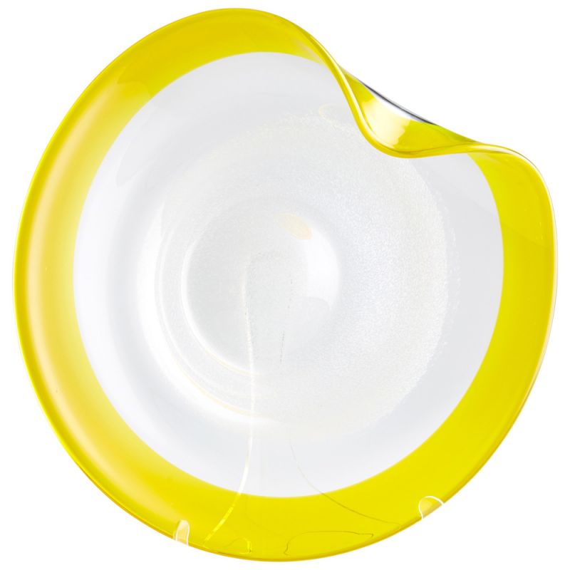 Cyan Design - Cosmic Plate in Yellow and Clear - Small - 06753 - CLOSEOUT