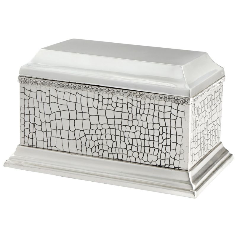 Cyan Design - Cressida Container in Antique Silver - 07178 - CLOSEOUT