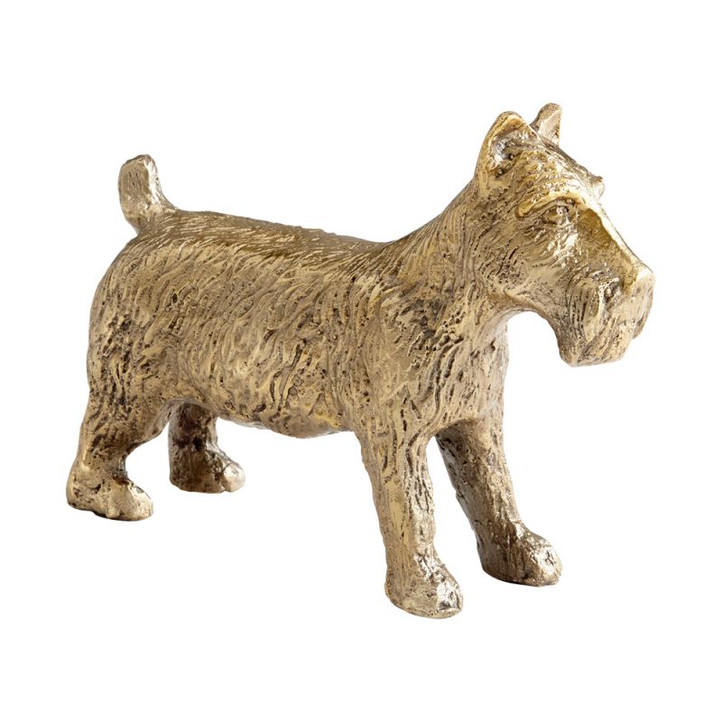 Cyan Design - Dog Token in Aged Brass - 11236