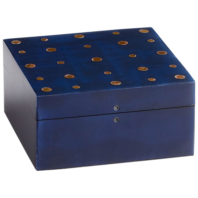 Cyan Design - Dotty Container in Black and Brass - Large - 09789