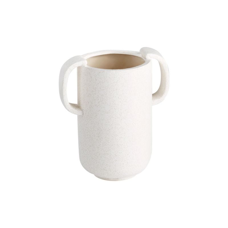 Cyan Design - Dusty Miller Vase in White - Small - 11190