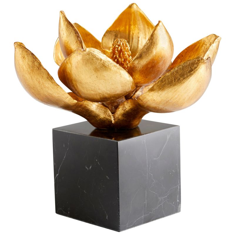 Cyan Design - Edelweiss Sculpture in Gold and Black - 10560