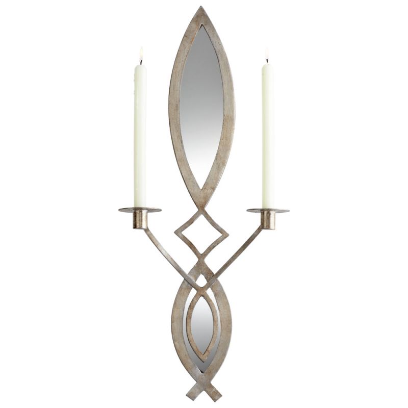 Cyan Design - Exclamation Wall Candle Holder in Mystic Silver - 06030