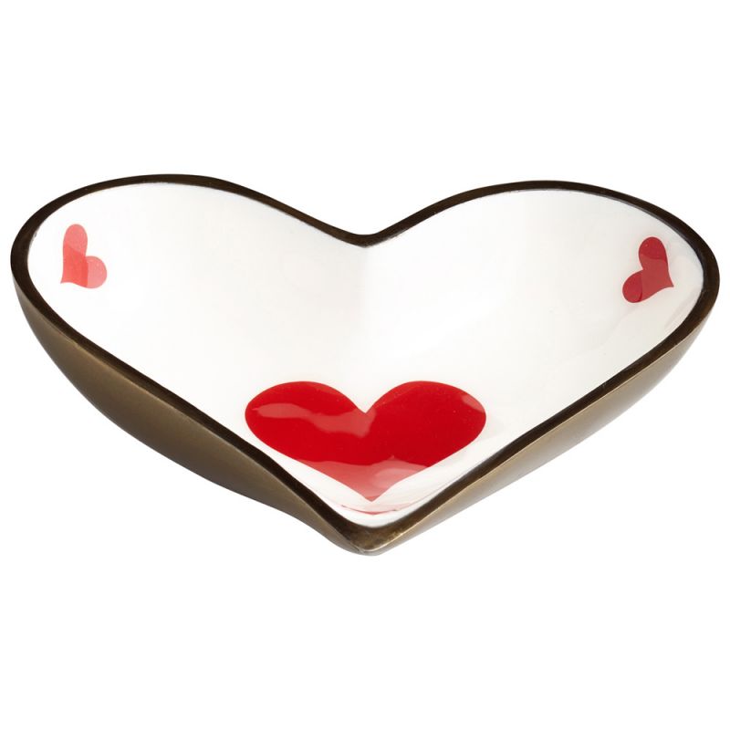 Cyan Design - Heart Tray in Bronze - Small - 07038