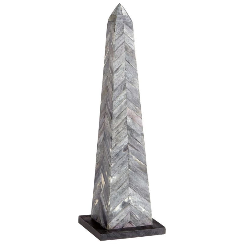 Cyan Design - Herring Obelisk Sculpture in Grey and Black - 10190