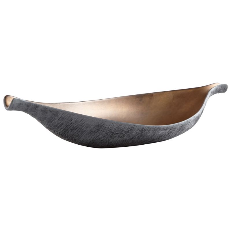 Cyan Design - Horus Tray in Charcoal Grey and Bronze - Large - 09012
