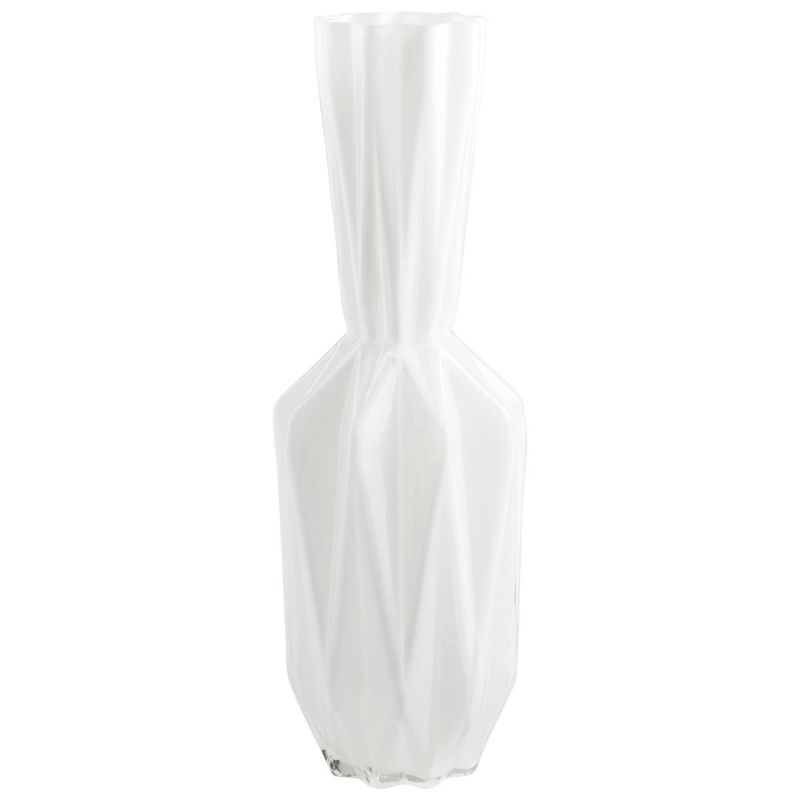 Cyan Design - Infinity Origami Vase in White - Large - 09492