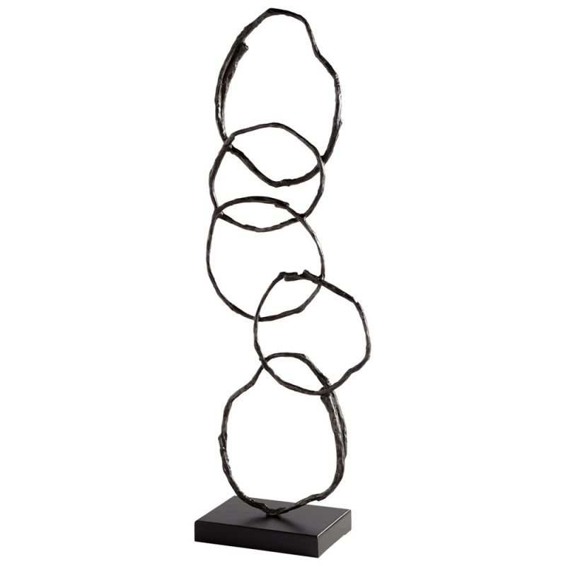 Cyan Design - Inner Circles Sculpture in Bronze - 09574