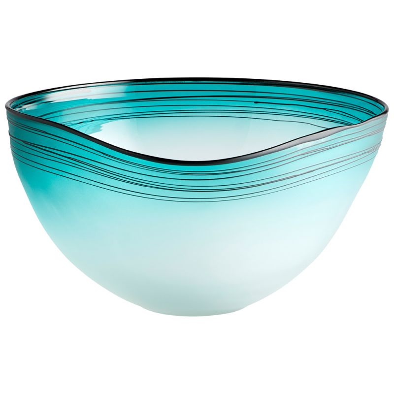 Cyan Design - Kapalua Bowl in Blue and White - 10894