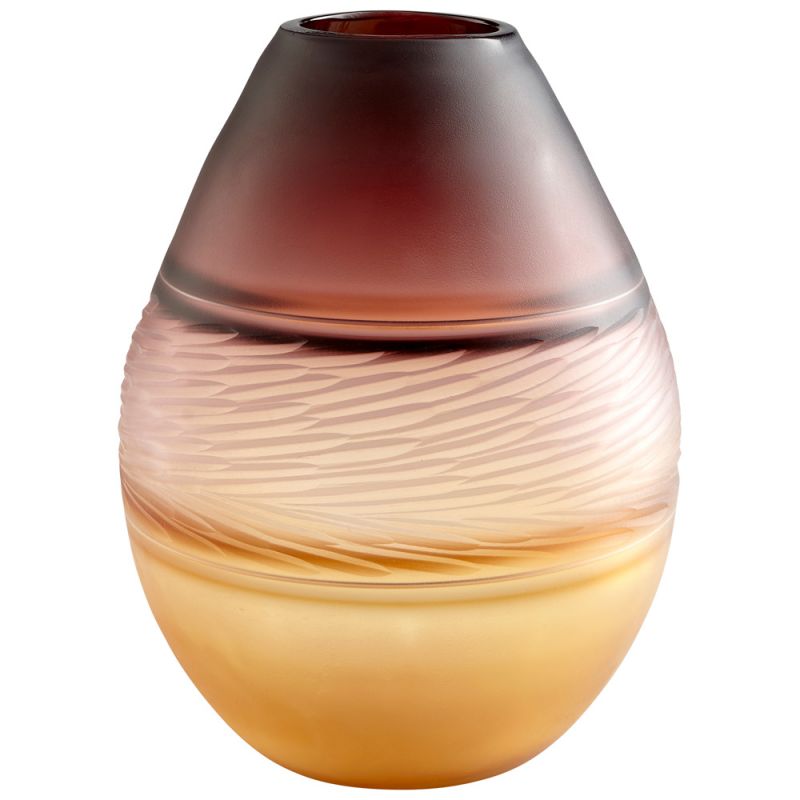 Cyan Design - Leilani Vase in Plum and Amber - Medium - 10483