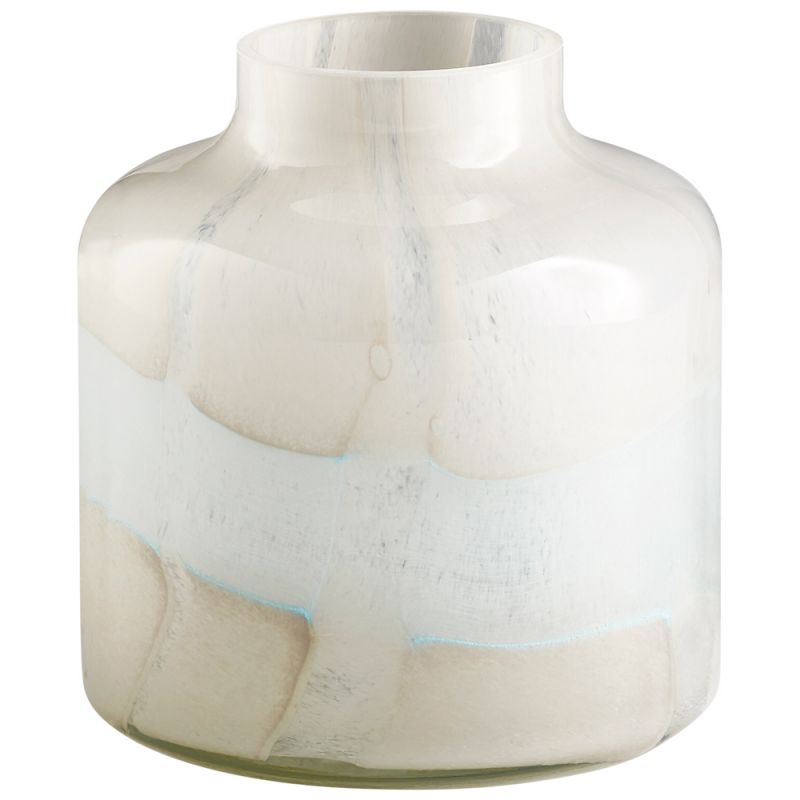 Cyan Design - Lucerne Vase in Tan and Aqua - Small - 11077