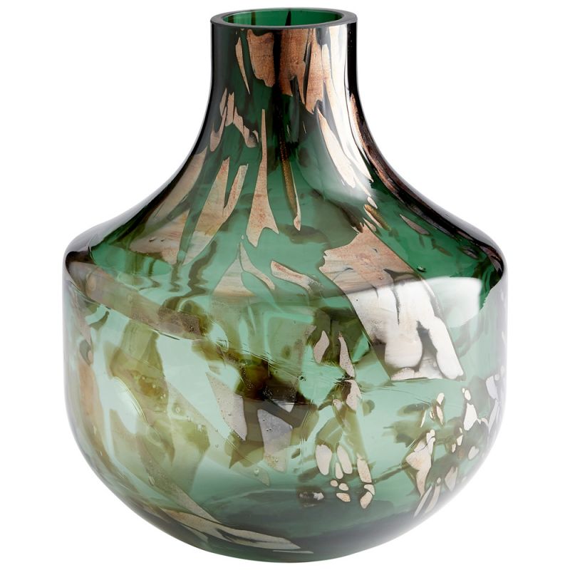 Cyan Design - Maisha Vase in Green and Gold - Medium - 10492