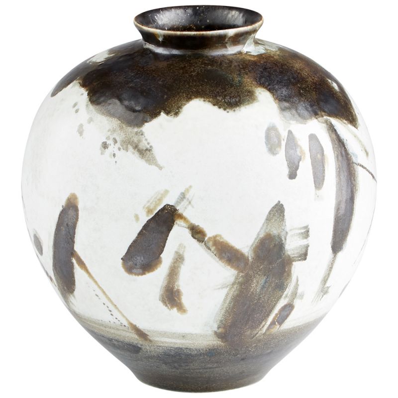 Cyan Design - Mod Vase in Black and White - Medium - 10940