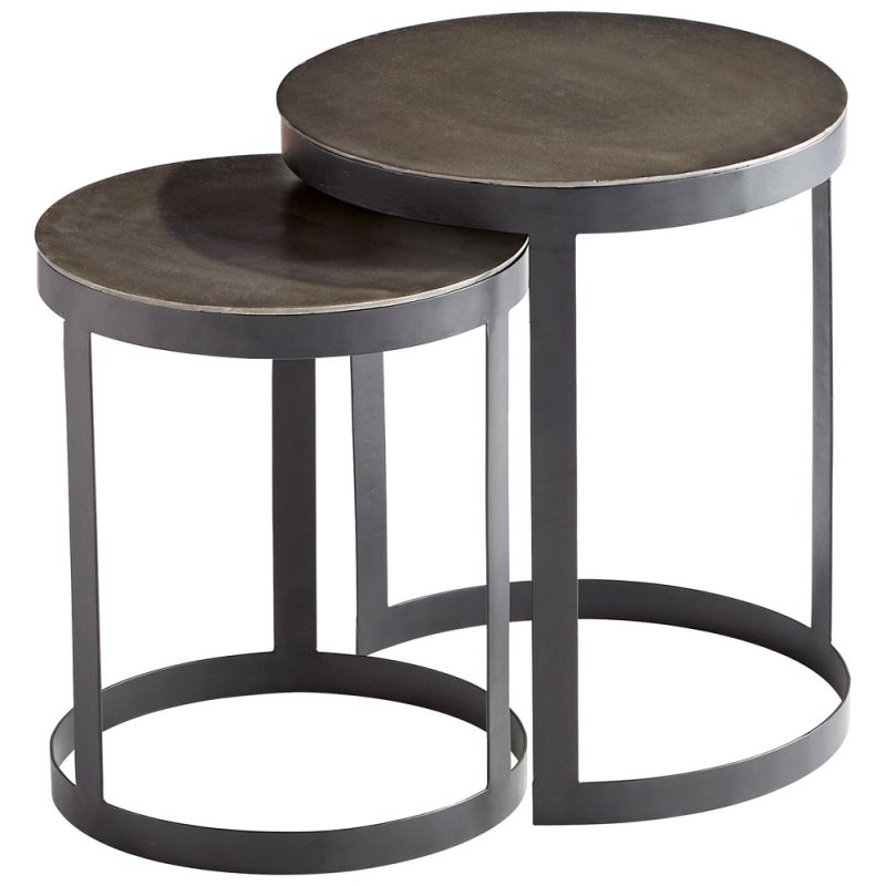 Cyan Design - Monocroma Side Table in Silver and Black - 10734