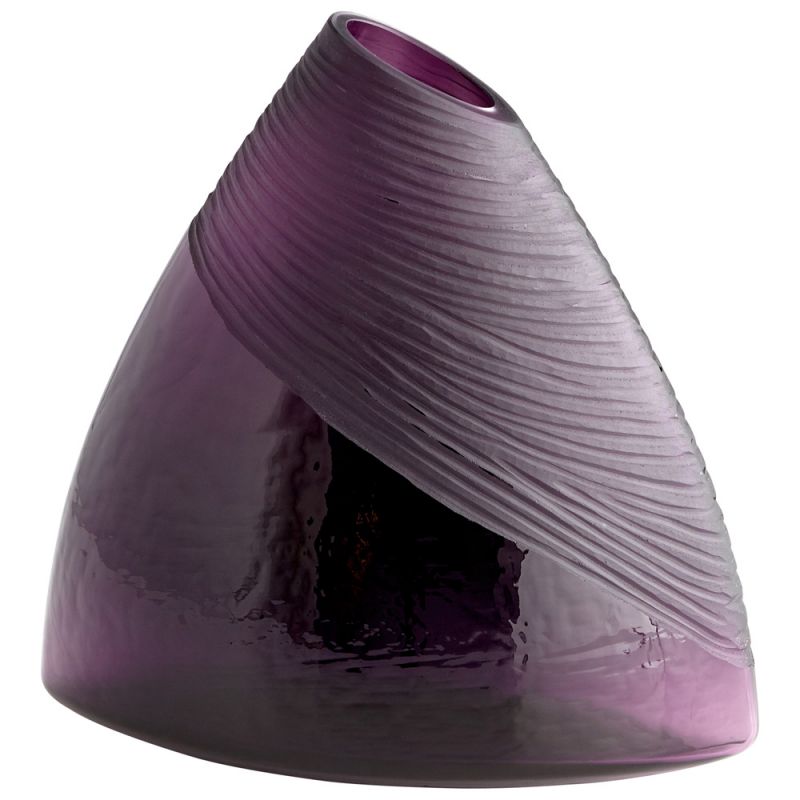 Cyan Design - Mount Amethyst Vase in Purple - Small - 07336