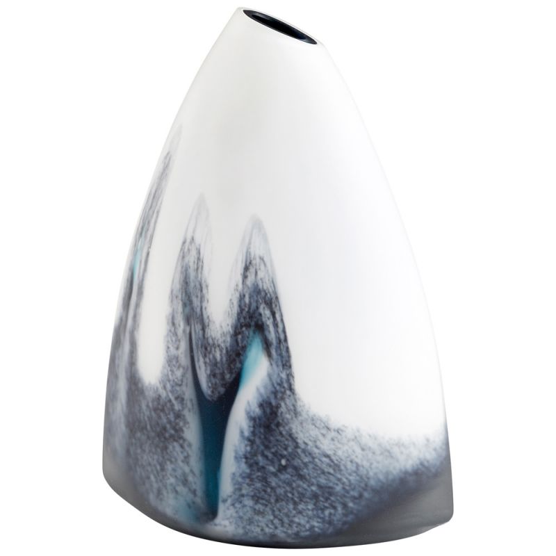 Cyan Design - Mystic Falls Vase in Blue and White - Large - 11080