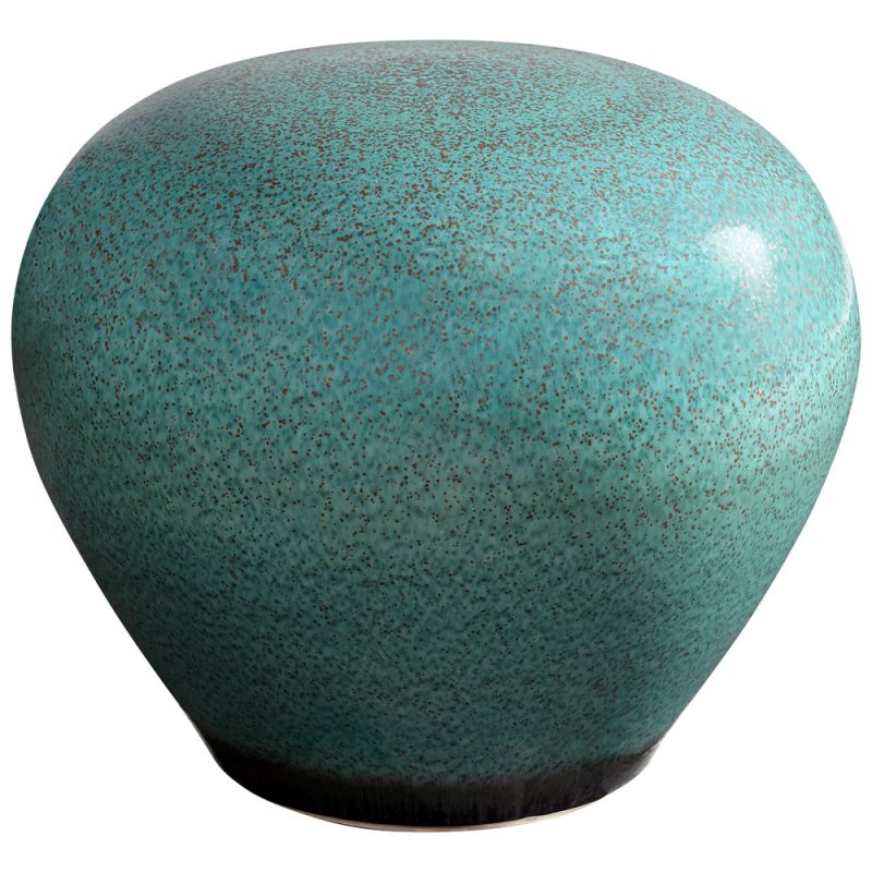 Cyan Design - Native Gloss Stool in Turquoise Glaze - 10810