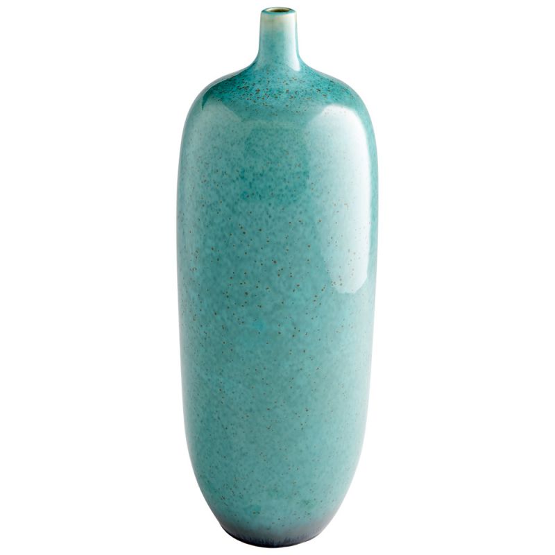 Cyan Design - Native Gloss Vase in Turquoise Glaze - Medium - 10805