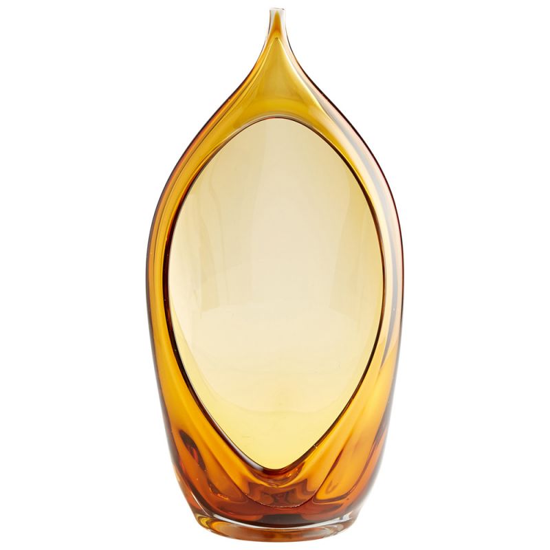 Cyan Design - Neema Vase in Amber - Medium - 07808 - CLOSEOUT