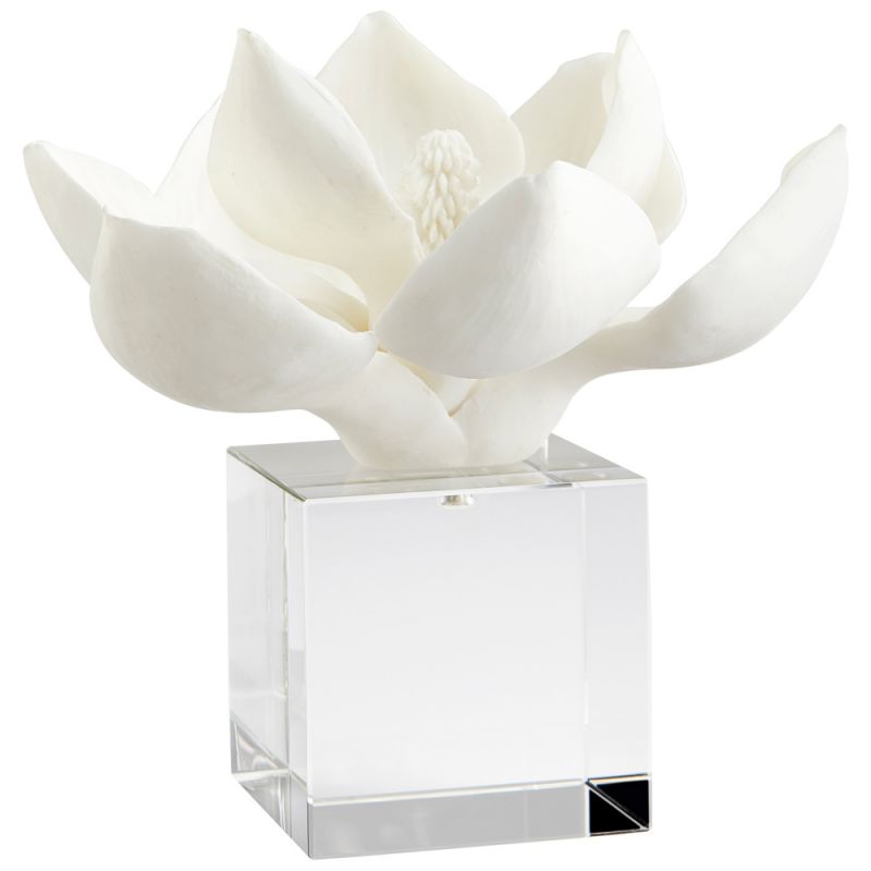 Cyan Design - Oleander Sculpture in White - Medium - 10432