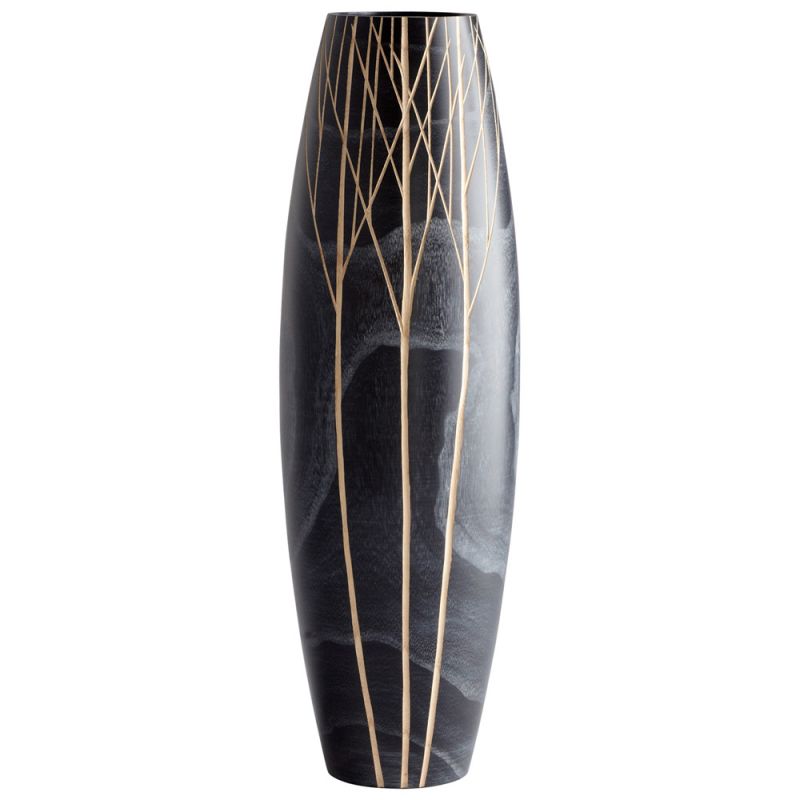 Cyan Design - Onyx Winter Vase in Black - Medium - 06025