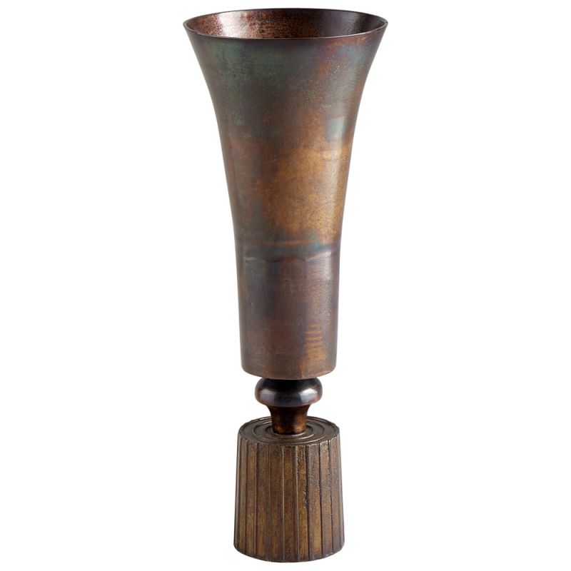 Cyan Design - Patina Power Vase in Vintage Brass - Large - 08300