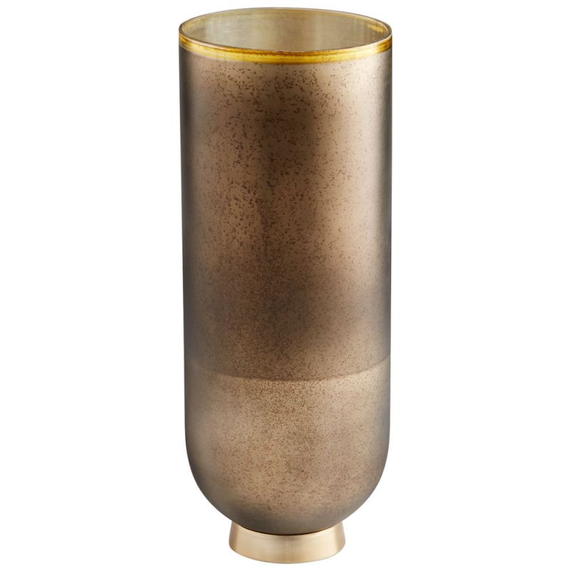 Cyan Design - Pemberton Vase in Black Onyx and Champagne - Large - 10186