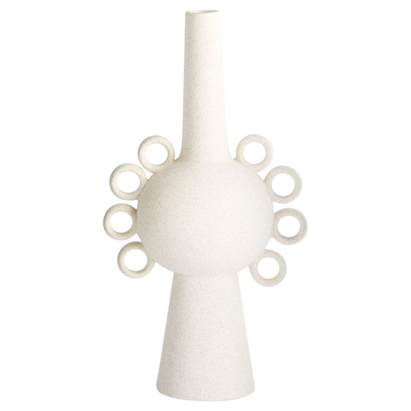 Cyan Design - Ringlets Vase in White - Small - 11205