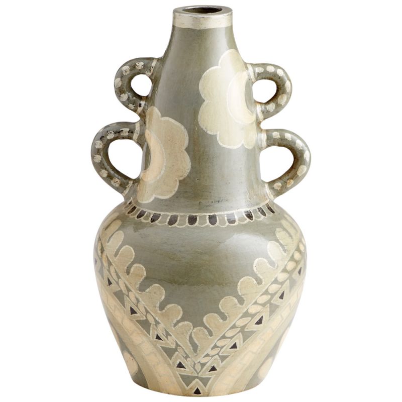 Cyan Design - Rocky Valley Vase in Olive Green - Small - 10681