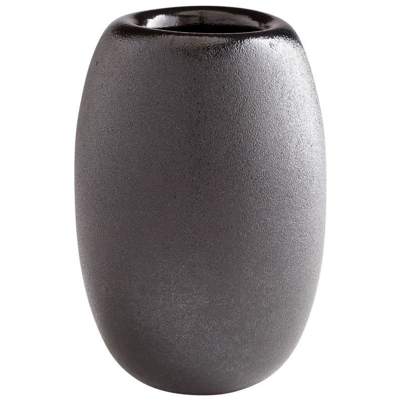 Cyan Design - Round Hylidea Vase in Black - Large - 09470