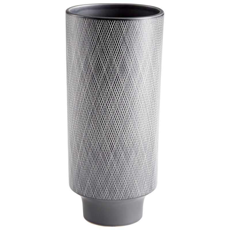 Cyan Design - San Leandro Vase in Matt Grey and White - Large - 09001