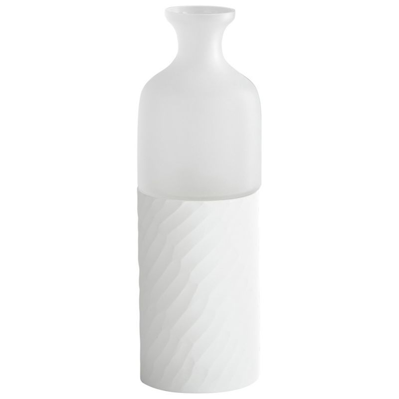 Cyan Design - Sereno Vase in Clear and White - 07368