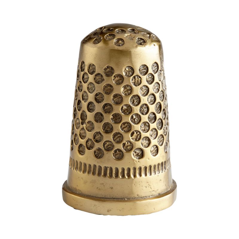 Cyan Design - Sewing Thimble Token in Aged Brass - 11234
