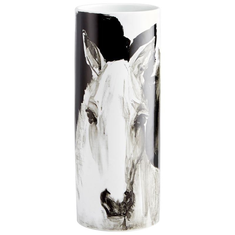 Cyan Design - Spirit Vase in Black and White - 09873